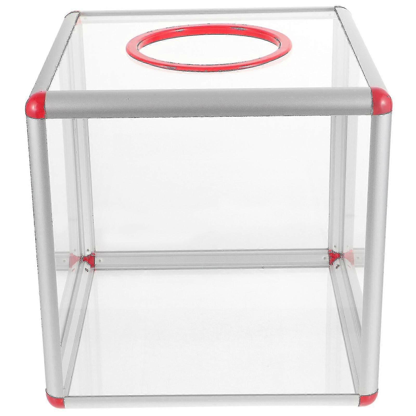 Raffle Box Clear Acrylic Raffle Box Game Lottery Box Case Acrylic Box For Ballot Raffle Wedding