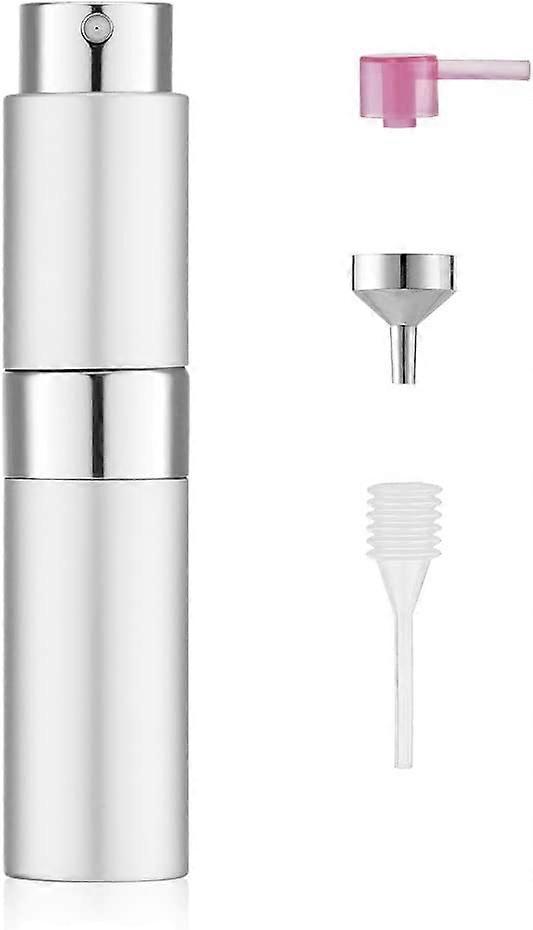 8ml Refillable Bag Empty Spray Bottle, Perfume Atomizer, Perfume Bottle Spray Refill, Travel Sprayer (Silver)