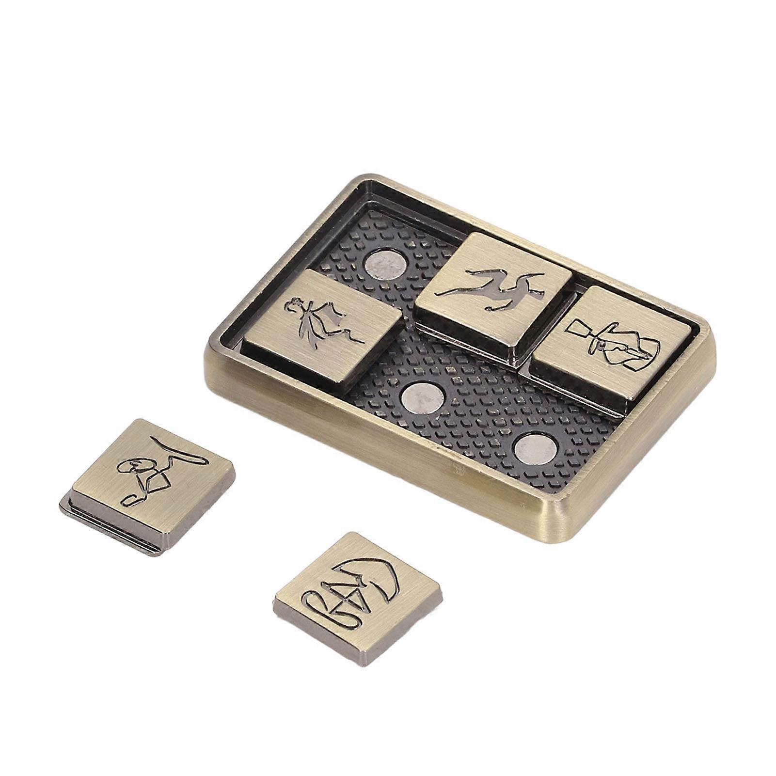 Metal Sliding Toy Special Patterns ?Relieve Stress Anxiety Fingertip Push Slider Toy