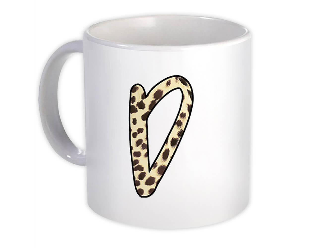 Hediye Kupa: Monogram Harf D Cheetah