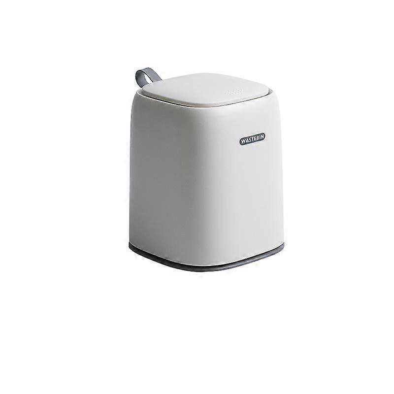 New pattern Tiny Desktop Trash Can With Lid,Mini Waste Bin With Push Button Cover