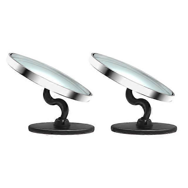 2pcs S Bracket Car Blind Spot Mirror 360 Degree Adjustable Wide Angle Mirror Waterproof Auto Auxiliary Rearview Mirror