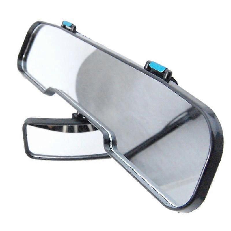 2 In 1 Rotatable Car Mirrors Double Rearview Mirror Large Vision Car Rear View Interior Universal Wide Car Anti-glare Mirror