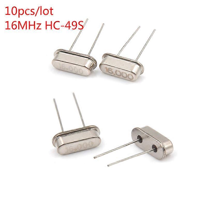 10st / parti Crystal Oscillator 16MHz 16MHz 16M Hz Mini Passiv Resonator Kvarts HC-49S