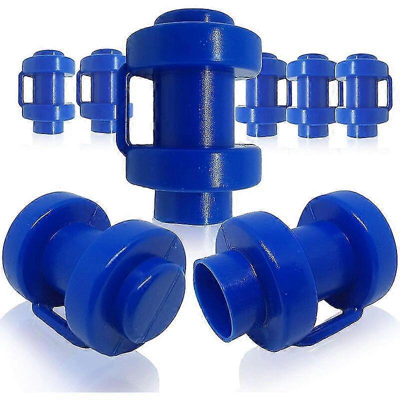 Pack Trampoline Net Bar End Caps, 25mm, Blue