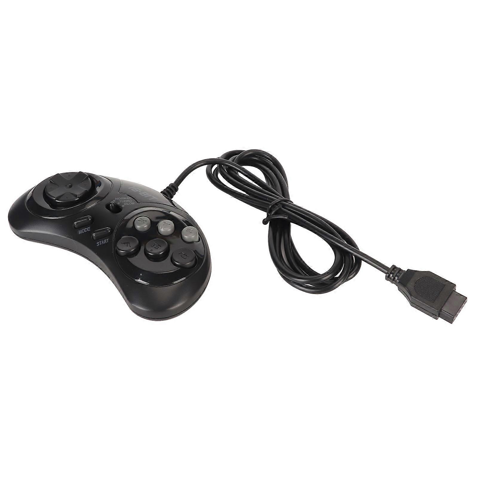 compatible Sega Controller 9 Pin 16Bit Mini Handheld Ergonomic Classic Portable Gamepad Controller