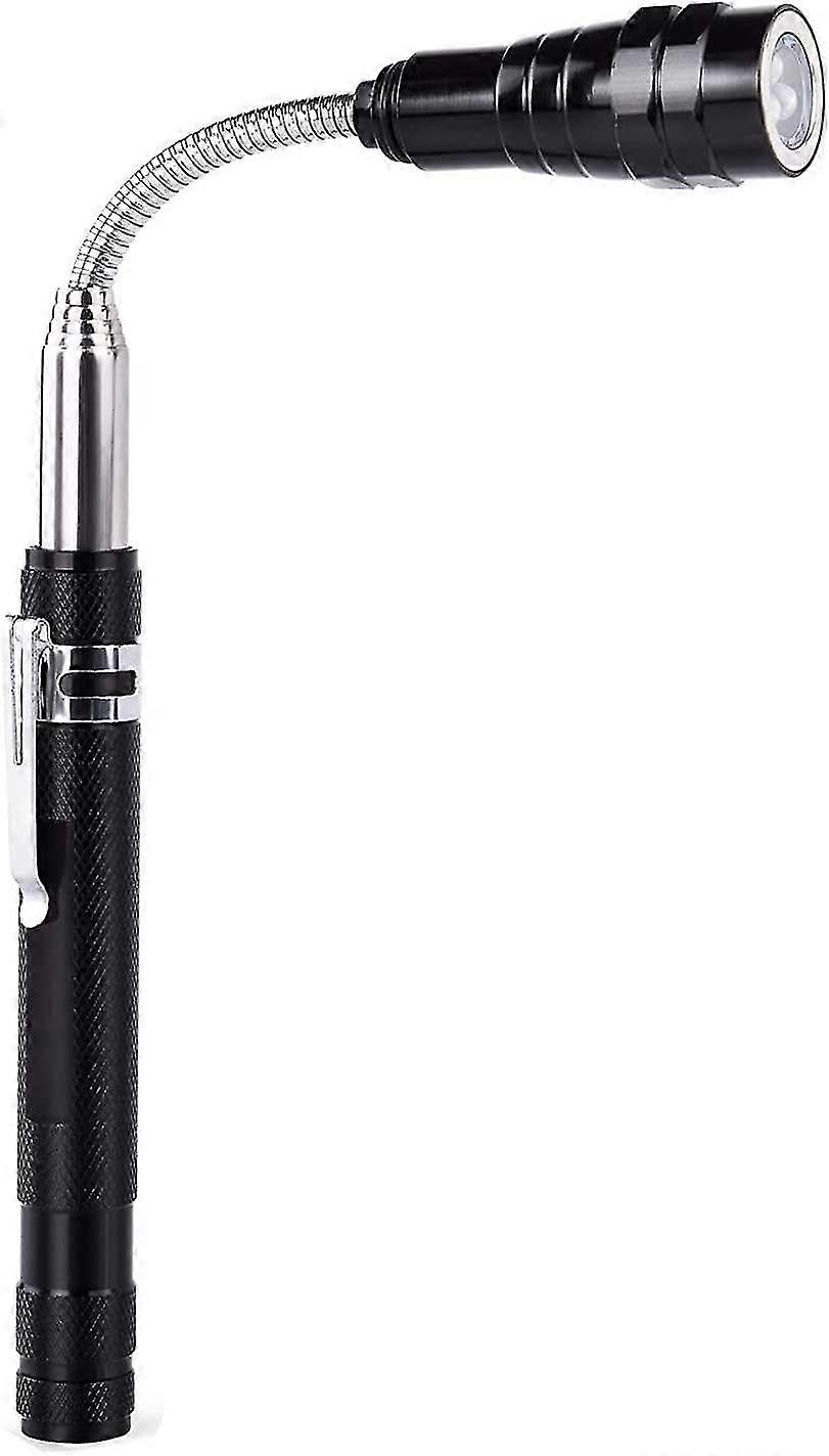 ABXKZ Telescoping Magnetic Pickup Tool with LED Light:Telescopic Flexible Mechanic Magnet Pick-Up Stick Flashlight