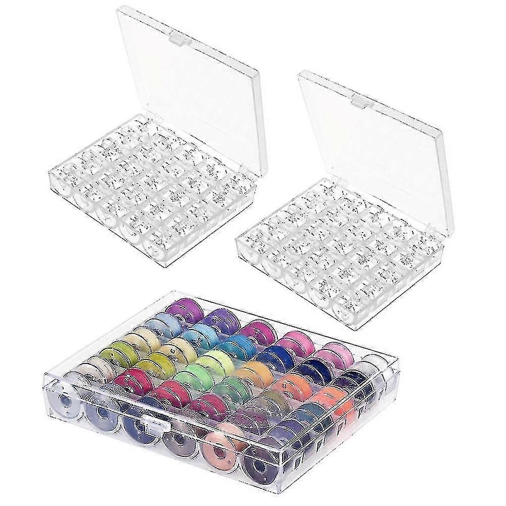 50pcs Sewing Machine Bobbins With Case 36 Pcs Bobbins And Sewing Threads With Case And Soft Measu