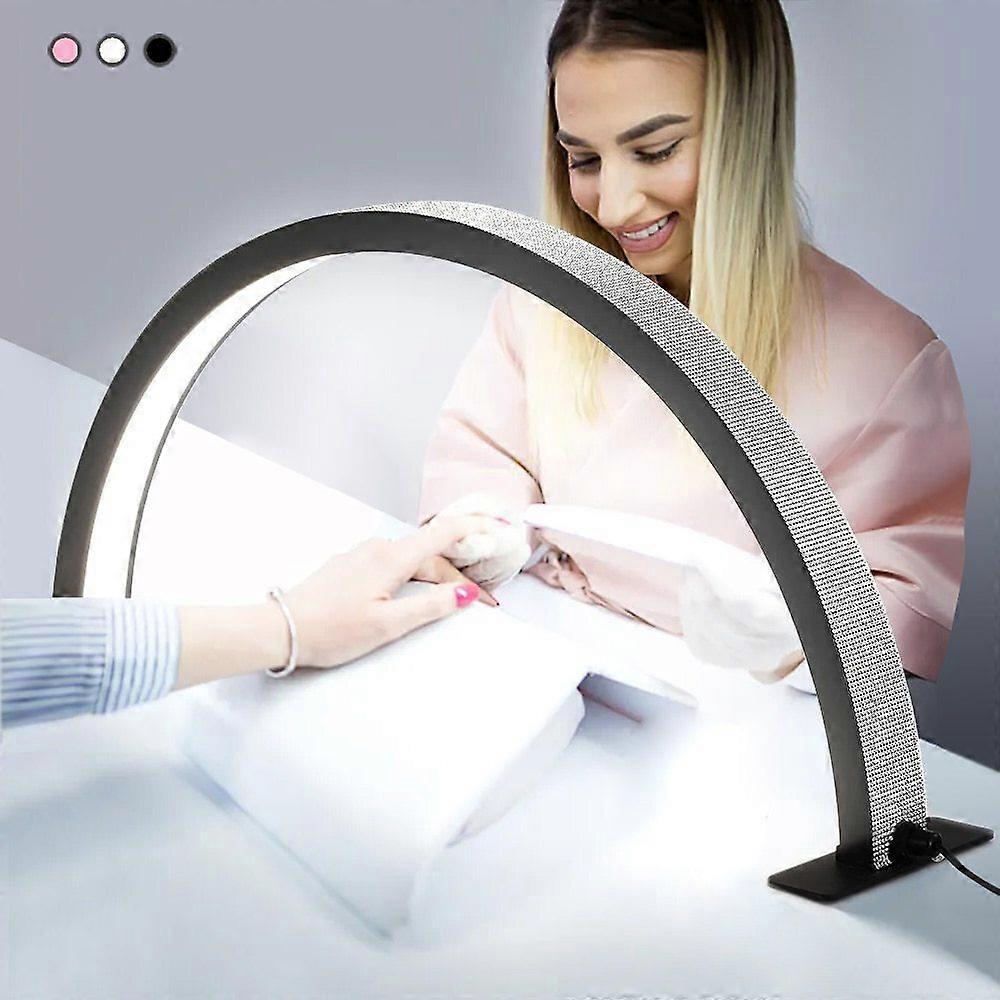 Half Moon Light for Nail Desk, 28in Half Moon Table Lamp Nail Desk Lamp