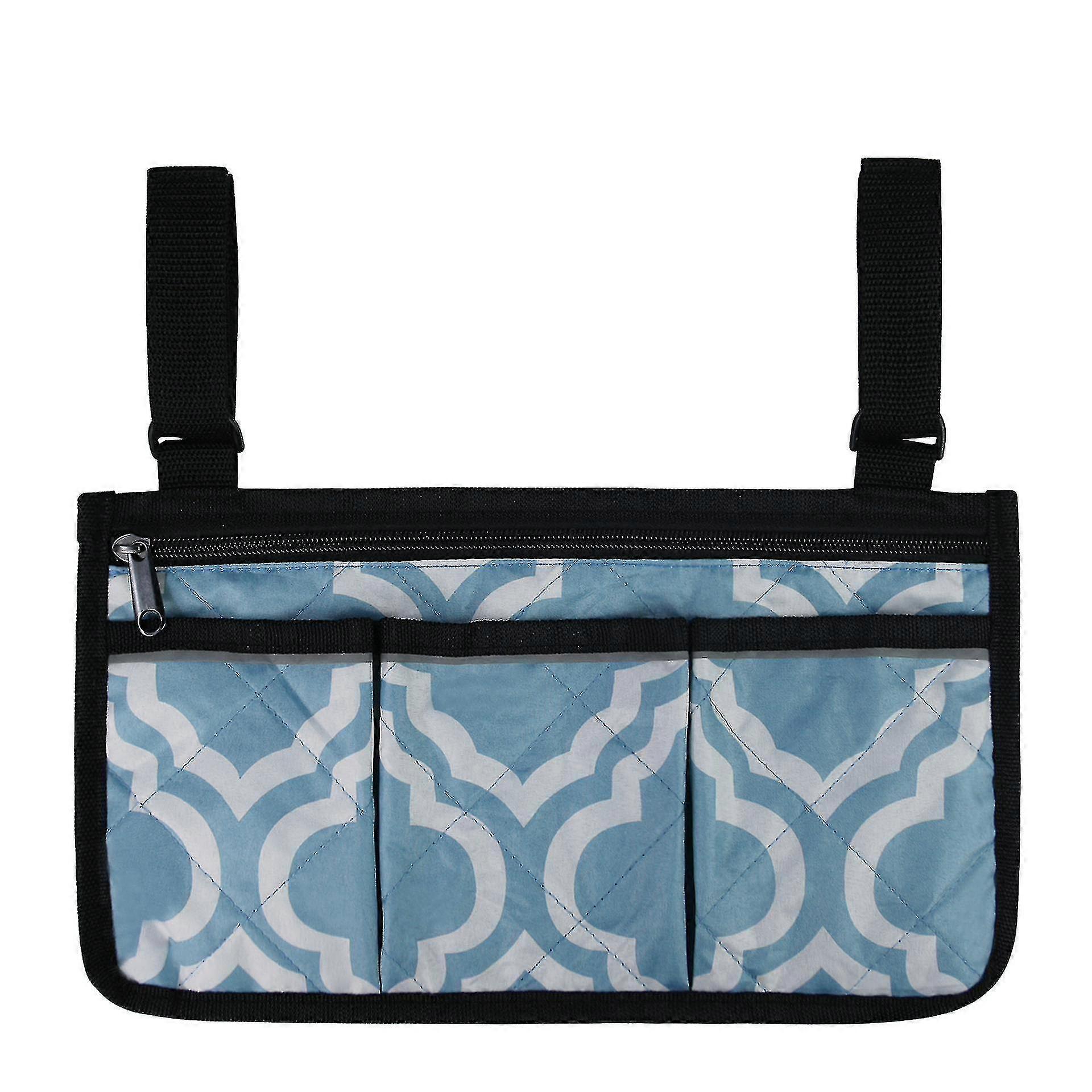 حقيبة كرسي متحرك مع جيوب ، حقيبة جانبية عالمية للماء مسند ذراع حقيبة تخزين منظم جانبي للكرسي المتحرك حقيبة مسند ذراع ، 1 قطعة