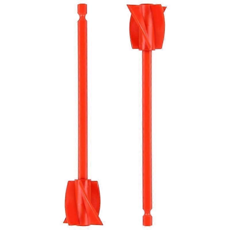 Resin Mixer Paddles, Epoxy Mixer Attachment for Drill, Reusable Paint Stirrer Drill Attachment(2Pcs