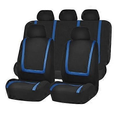 Universal Car Seat Cover 9pcs Set 9pcs Set Blue