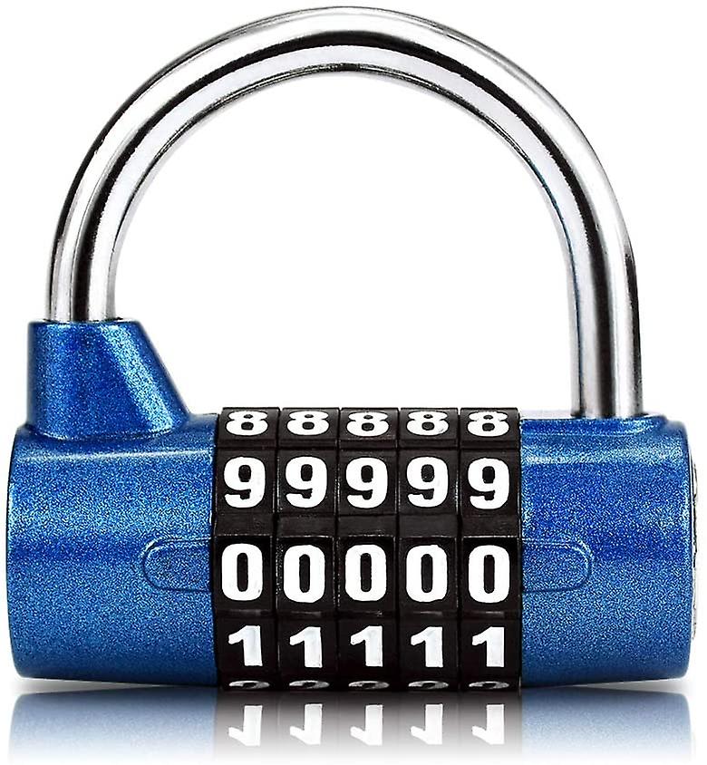 Cadeado de combinação de 5 dígitos, bloqueio de combinação de segurança
