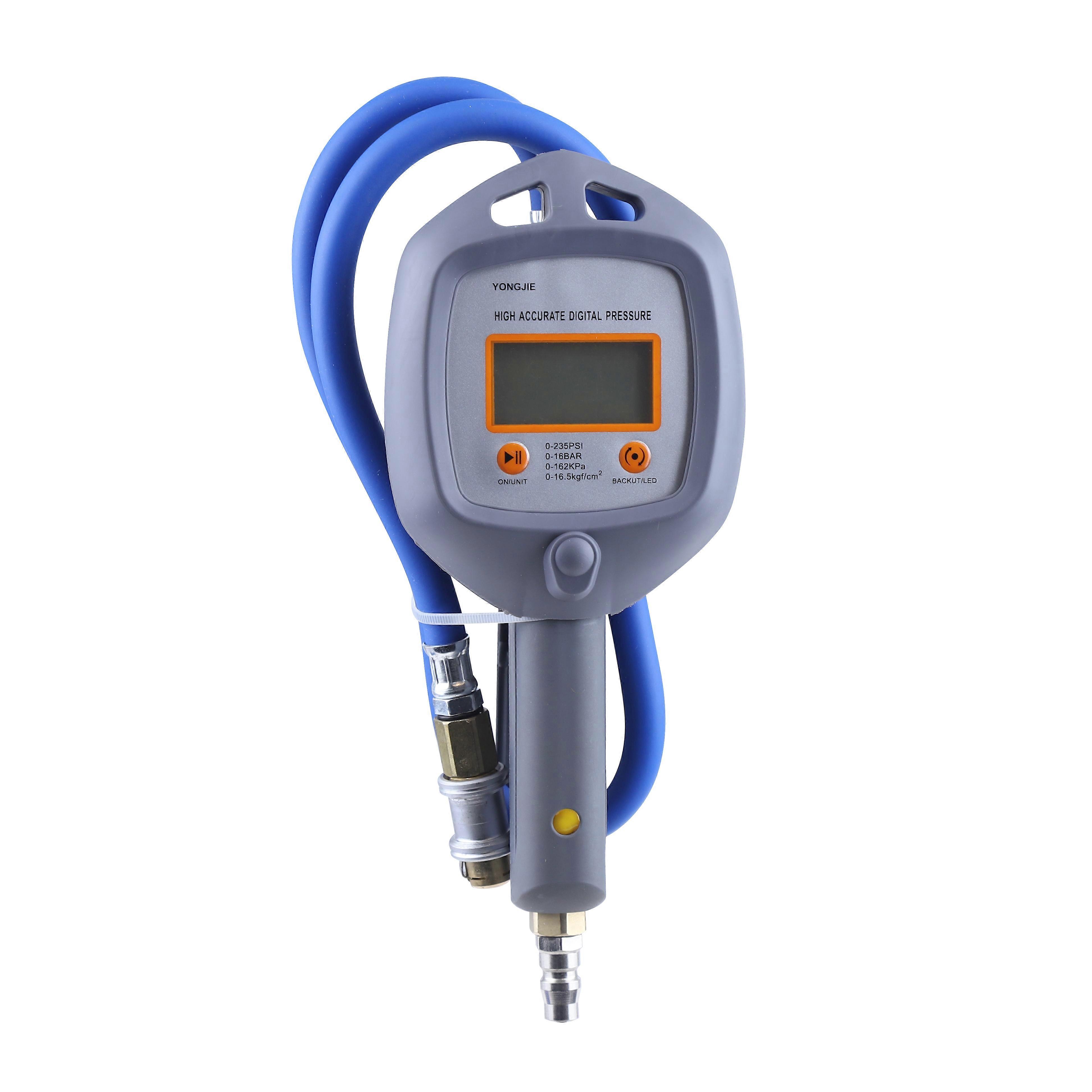 16Bar 220psi Digital Tire Pressure Gauge Inflator Gun With Hose Air Chuck LED Display Dial Meter Vehicle Tester Tyre Inflation