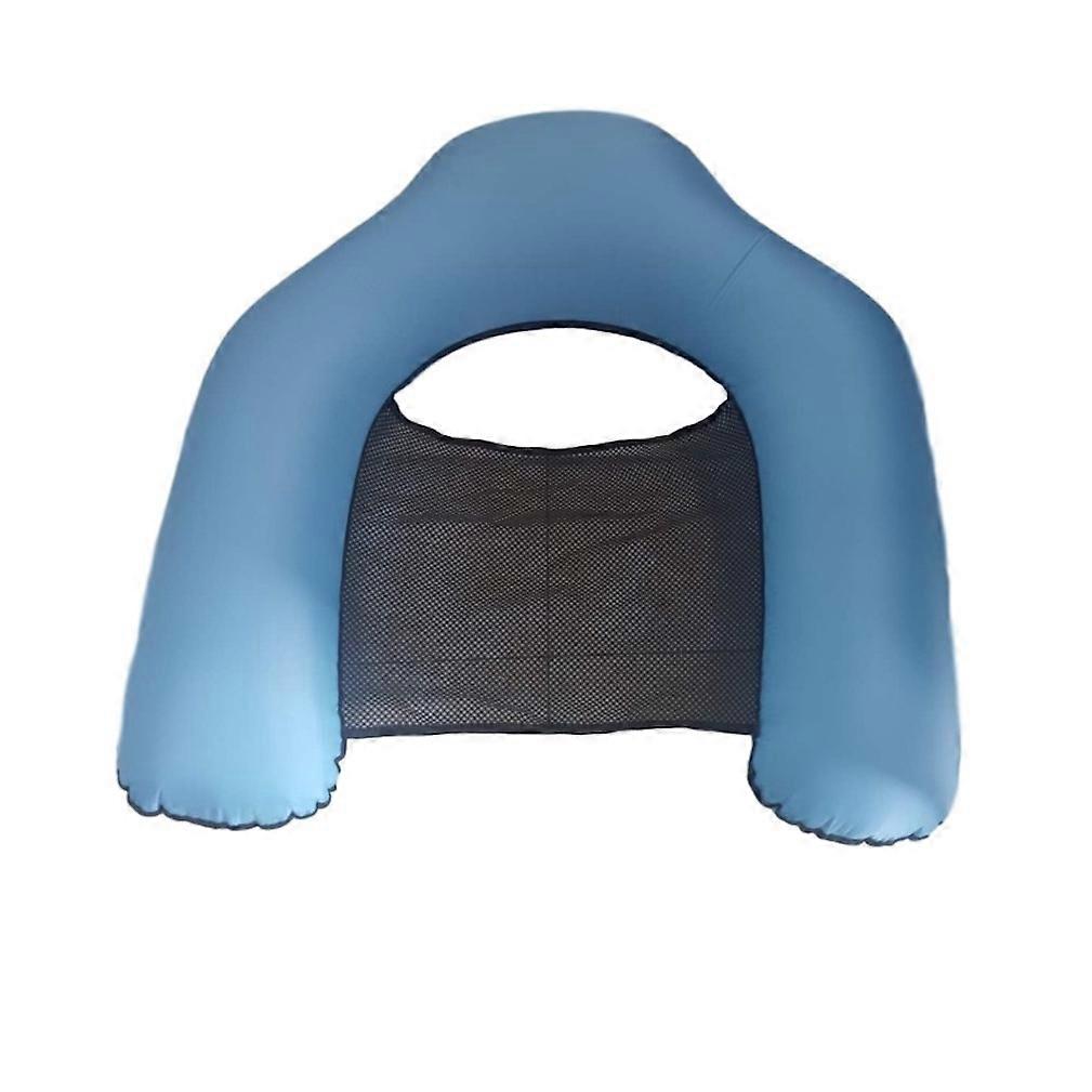 Blue Pool Float Inflatable Swim Float Lounge Raft