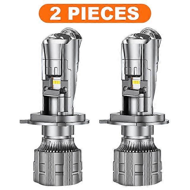H4 LED Mini Projector Lens 160W 80000LM Hyperboloid Matrix Bi LED Headlight Bulb for Car Motorcycle Canbus Hi/Low Beam Retrolfit