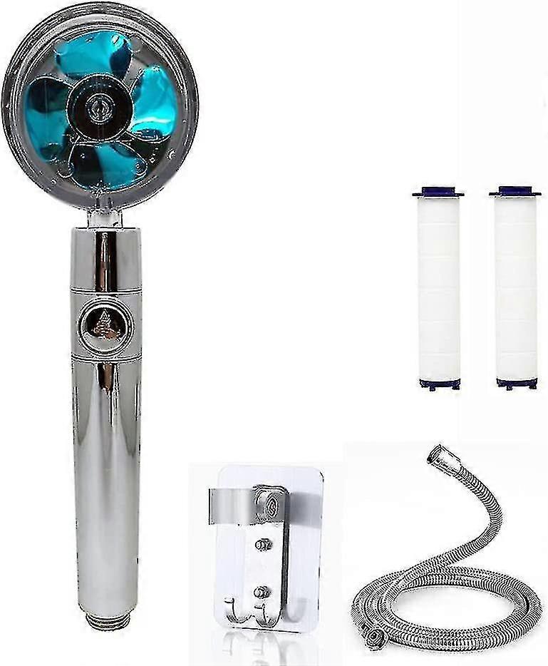 Propeller Driven Shower Head - High Pressure Universal