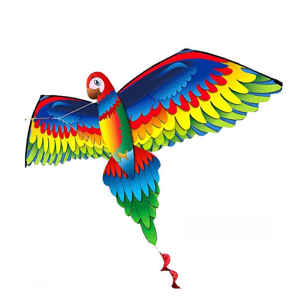 1Set Animal Papagaio Kite Long Tail Kite Crianças Kite ao ar livre com corda
