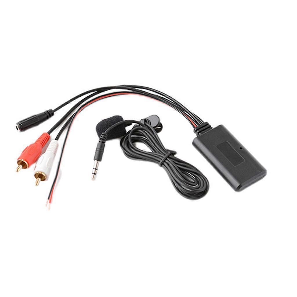 Bluetooth-compatible 5.0 Adapter Wireless MIC-Handsfree 2RCA Audio Car Player