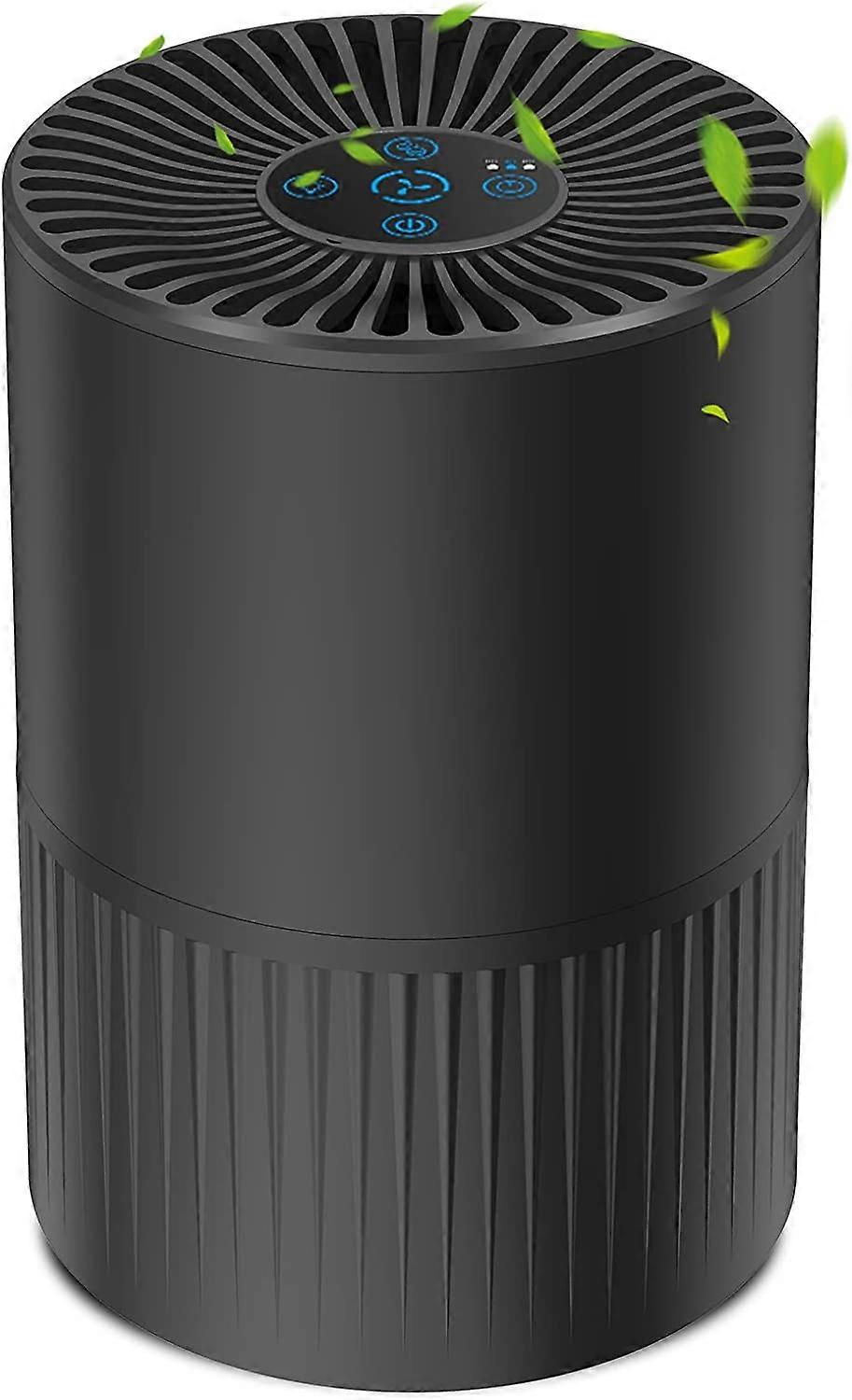 Air Purifier with 4 Stage Filtration,3 Speeds,2/4/8 Timer Settings,Night Light,Aromatherapy Function