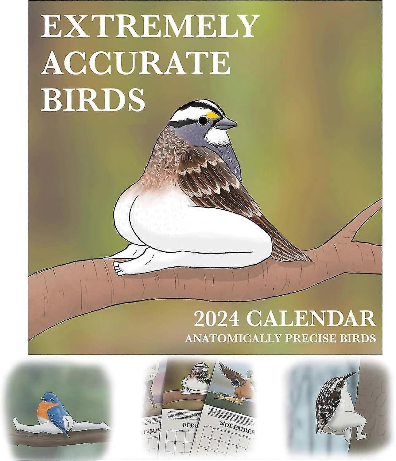 Calendarul 2024 al păsărilor extrem de precise, 100% nou