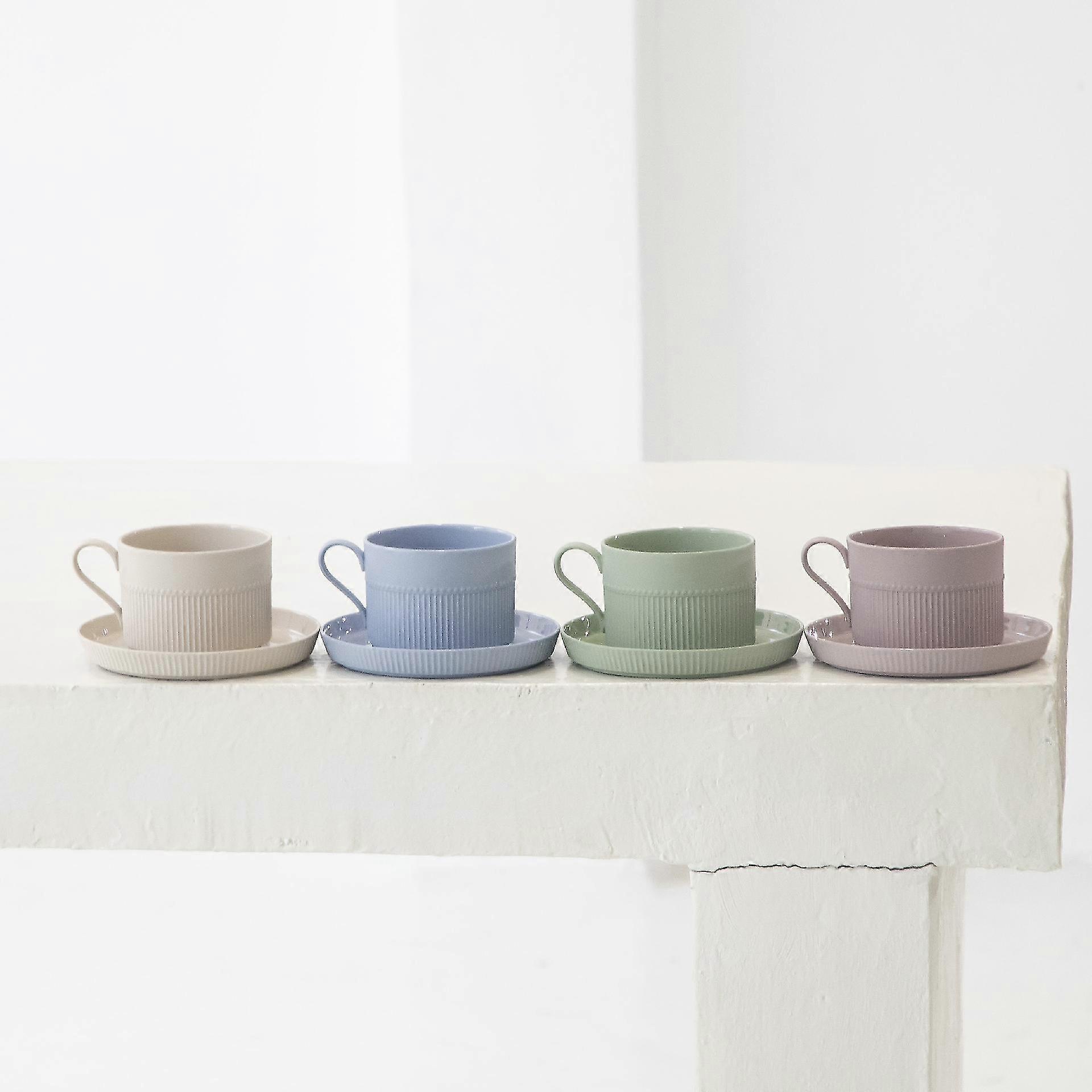 European Style Solid Color Keramik Kaffeetasse Set 250ml