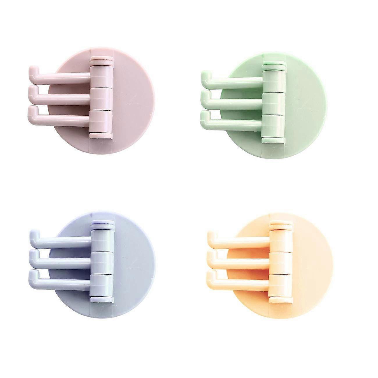16 non-marking round hooks for storage in the kitchen bathroom storage room and closet without drilling