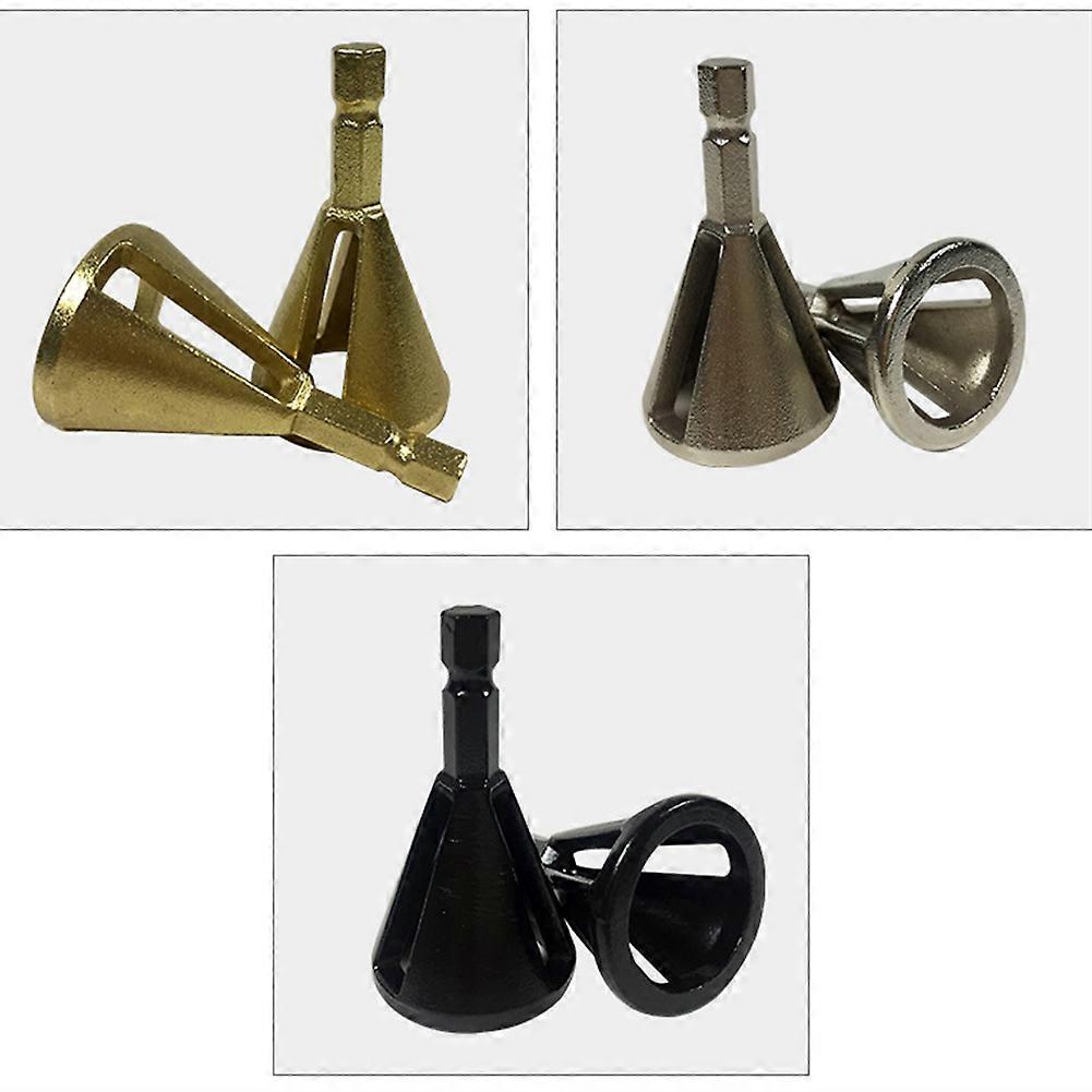 2023 New Triangle Black Electric Drill External Chamfer Tool for Deburring and Trimming