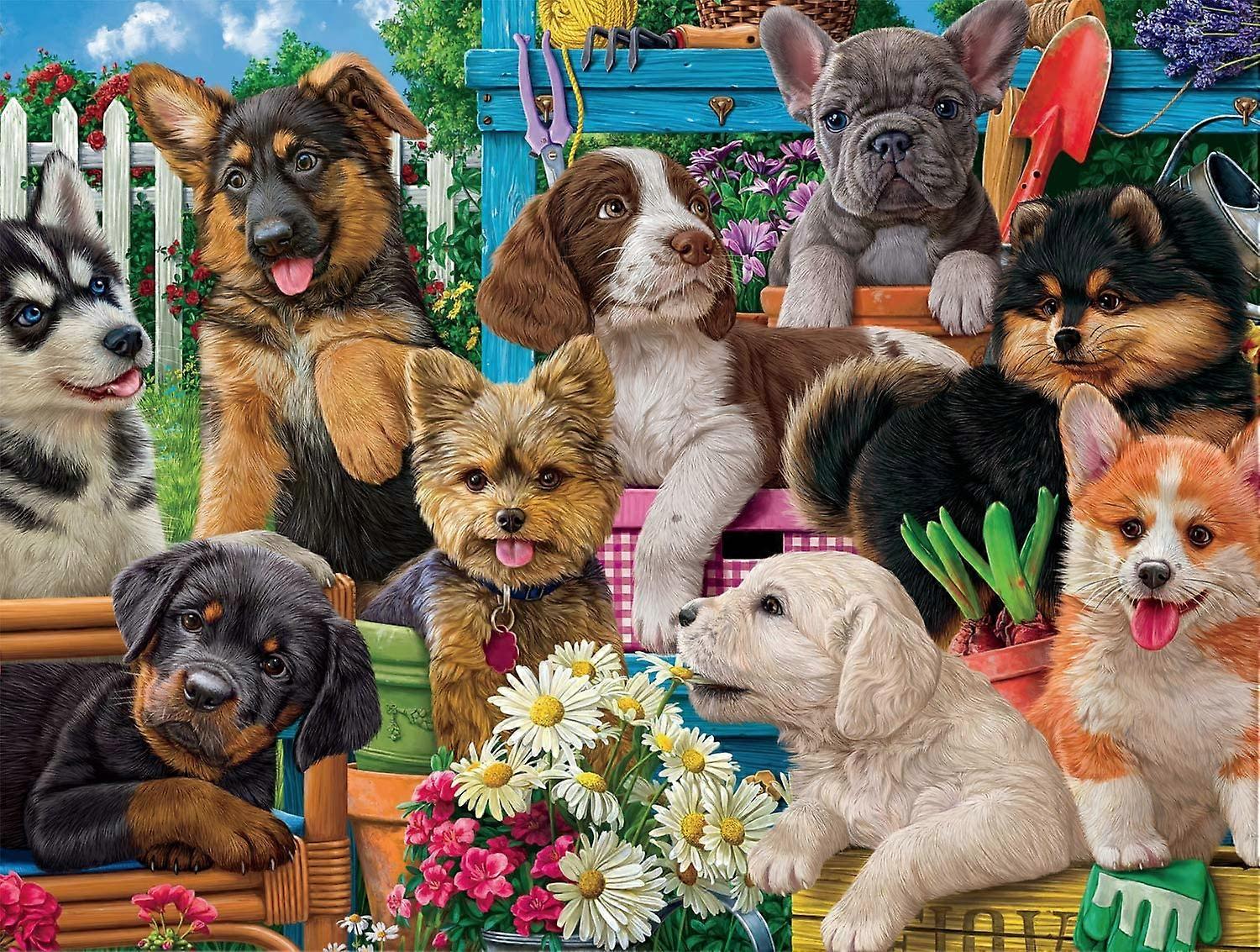 Funny Puppies - 120 Piece Jigsaw Puzzle
