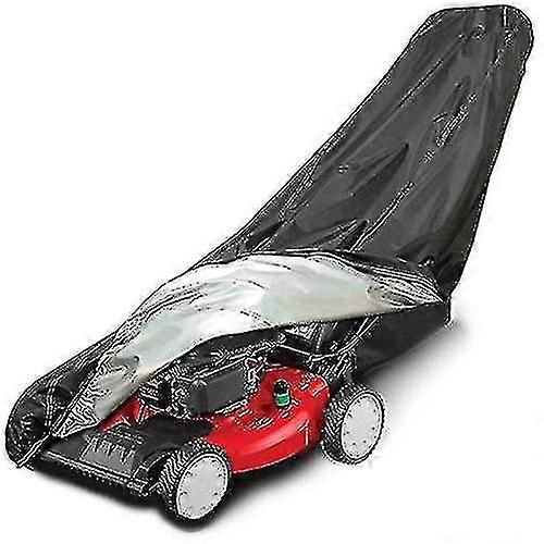Lawn Mower Cover, Dust Uv Protection Polyester Cover With Secured String For Gas Electric Reel Push Mowers