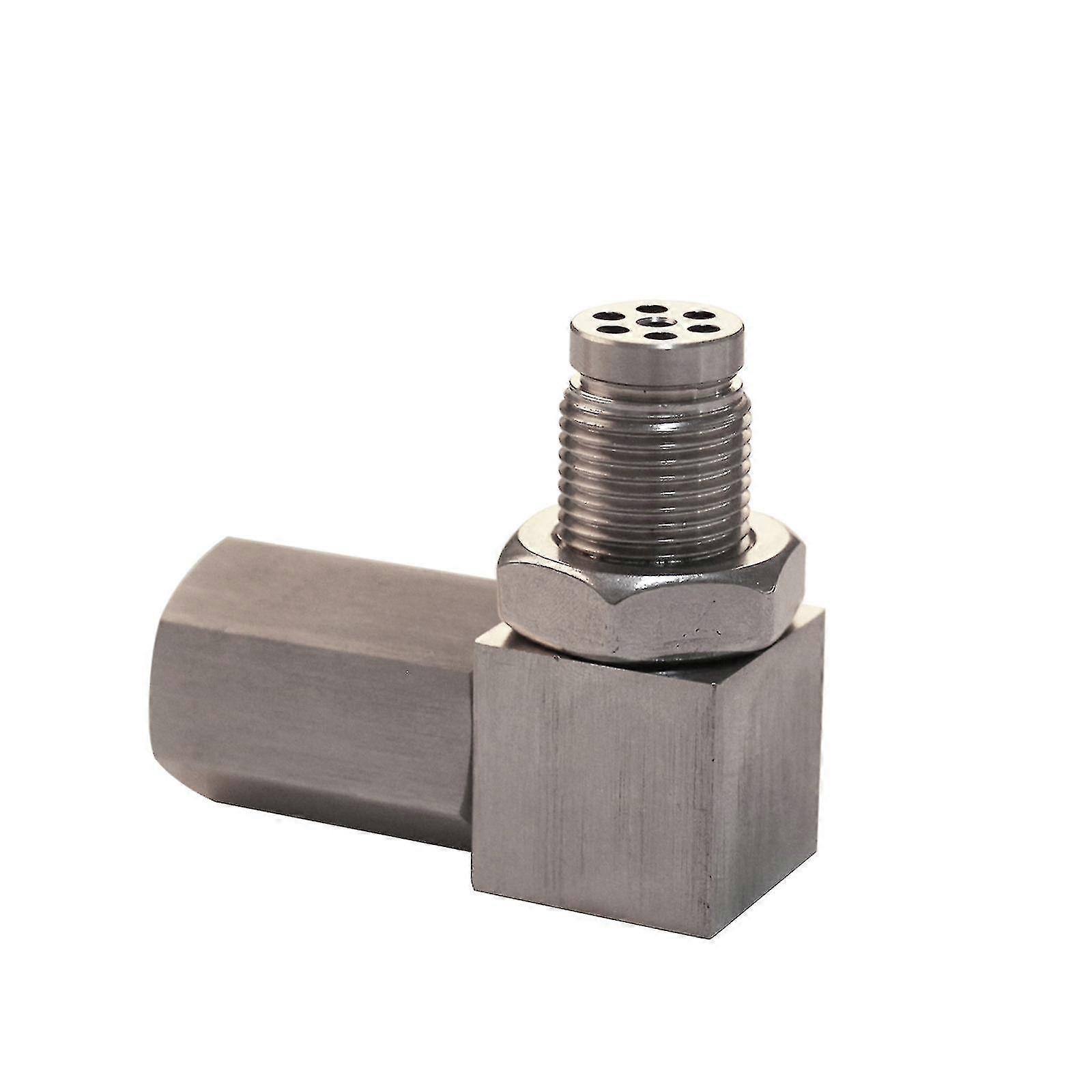 Universal O2 Oxygen Sensor Extender 90 Degree 02 Bung Extension Catalyauto Parts Converter 90 Degree Oxygen Sensor Adapter Connector, 90 Degree