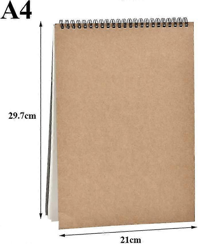 Notebooks 2 Pack A4 Sketchbooks, Blank Page Scrap Book
