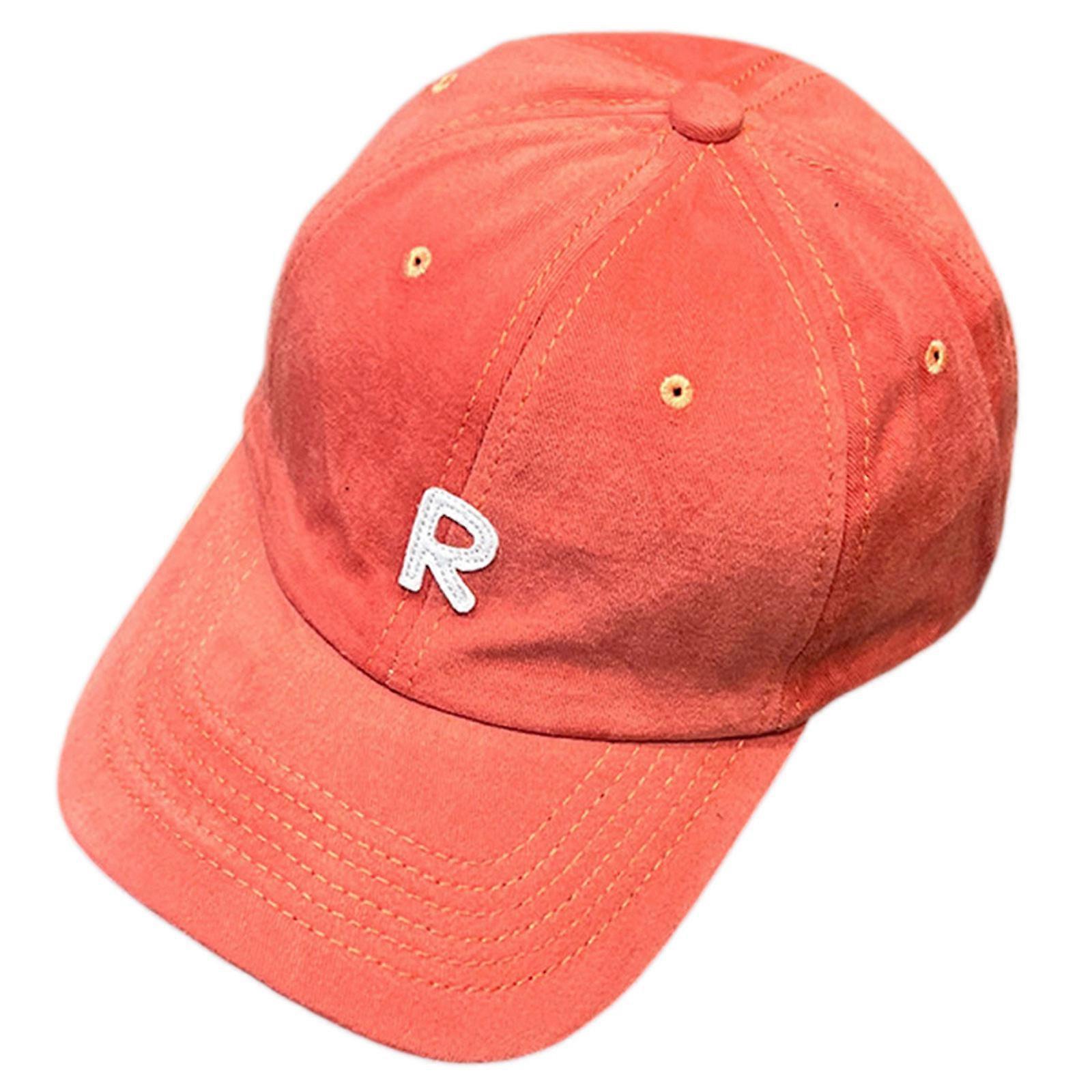 Solid Color Baseball Cap Cotton Cap Adjustable Letters Baseball Hat for Teens