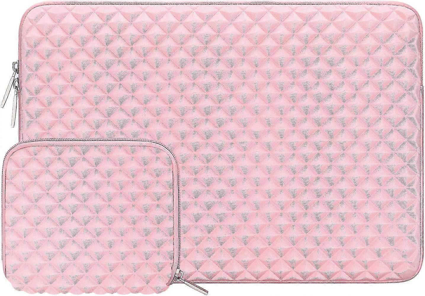 Protective Sleeve Compatible 13 Inch, Diamond Pattern Laptop Bag With Small Case