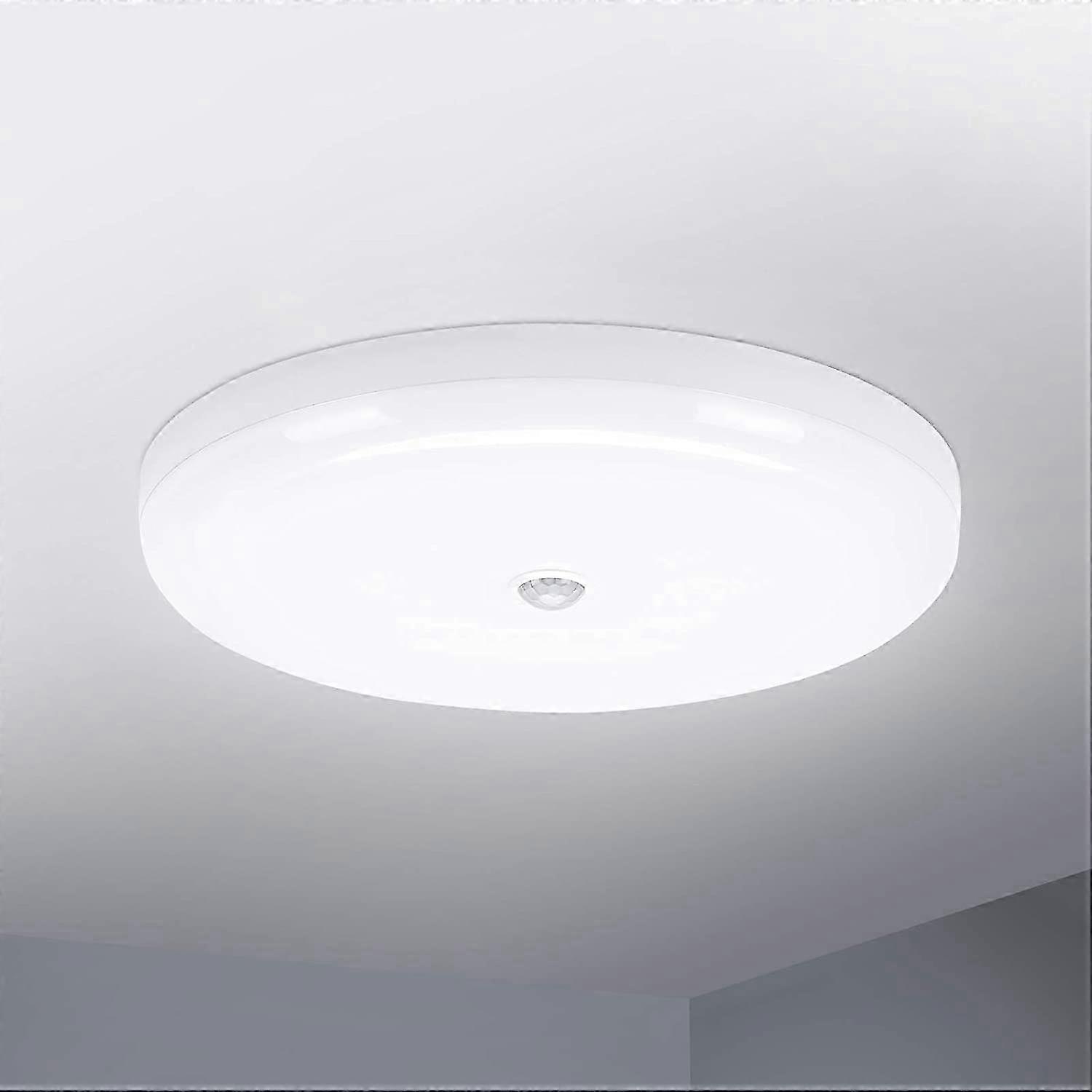 30W LED Ceiling Light with Motion Sensor IP56 2400LM Cool White 6500K,25CM