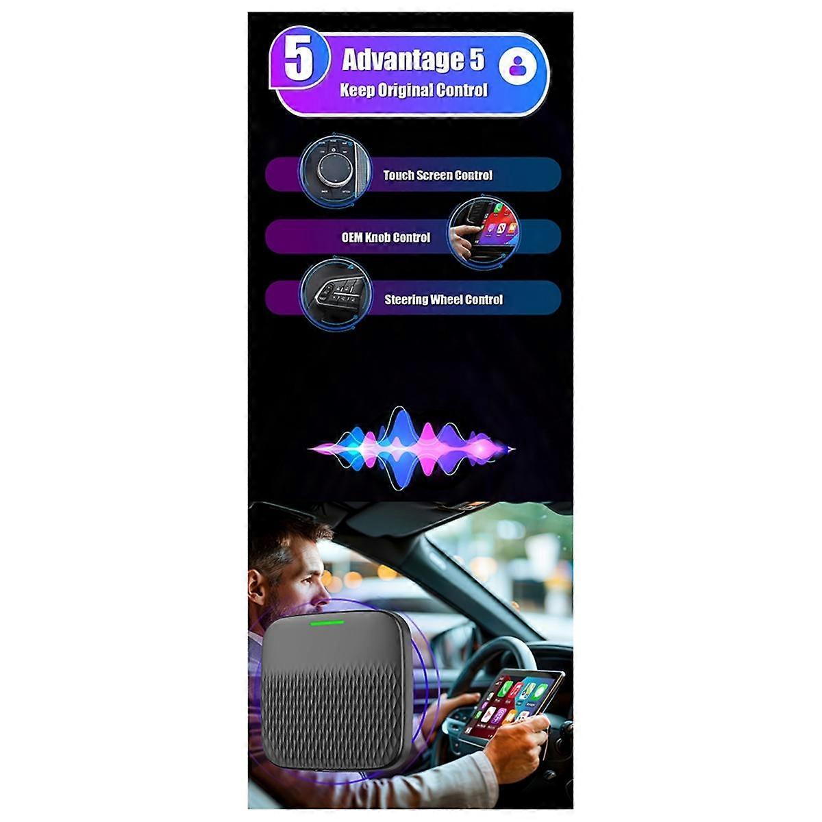 Wireless Carplay Adapter Android Auto 2In1 Ai Box for MG