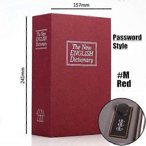 Kid Gift Dictionary Mini Safe Box Book Hidden Secret Security Safe Key Lock Money Jewellery Certificate Storage Password Locker