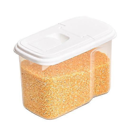 1.2L/1.8L Grain Storage Box Transparent Sealed Bean Noodle Grain Storage Container with Filter And Double-Open Lid for Home
