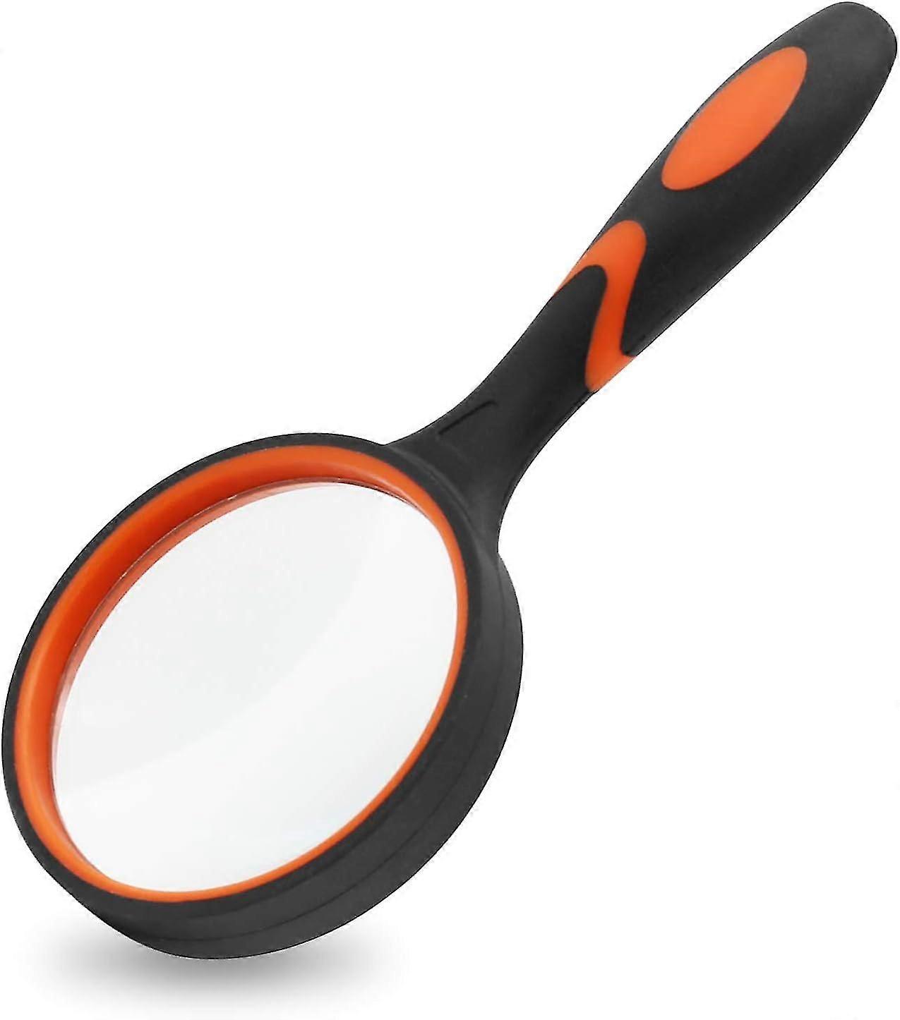 Magnifying Glass For Kids And Seniors - 8x Handheld Reading Magnifier With Non-scratch Quality Glass Lens
