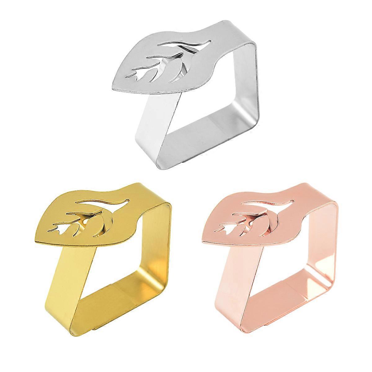 3-pack stainless steel thickened cloth clips