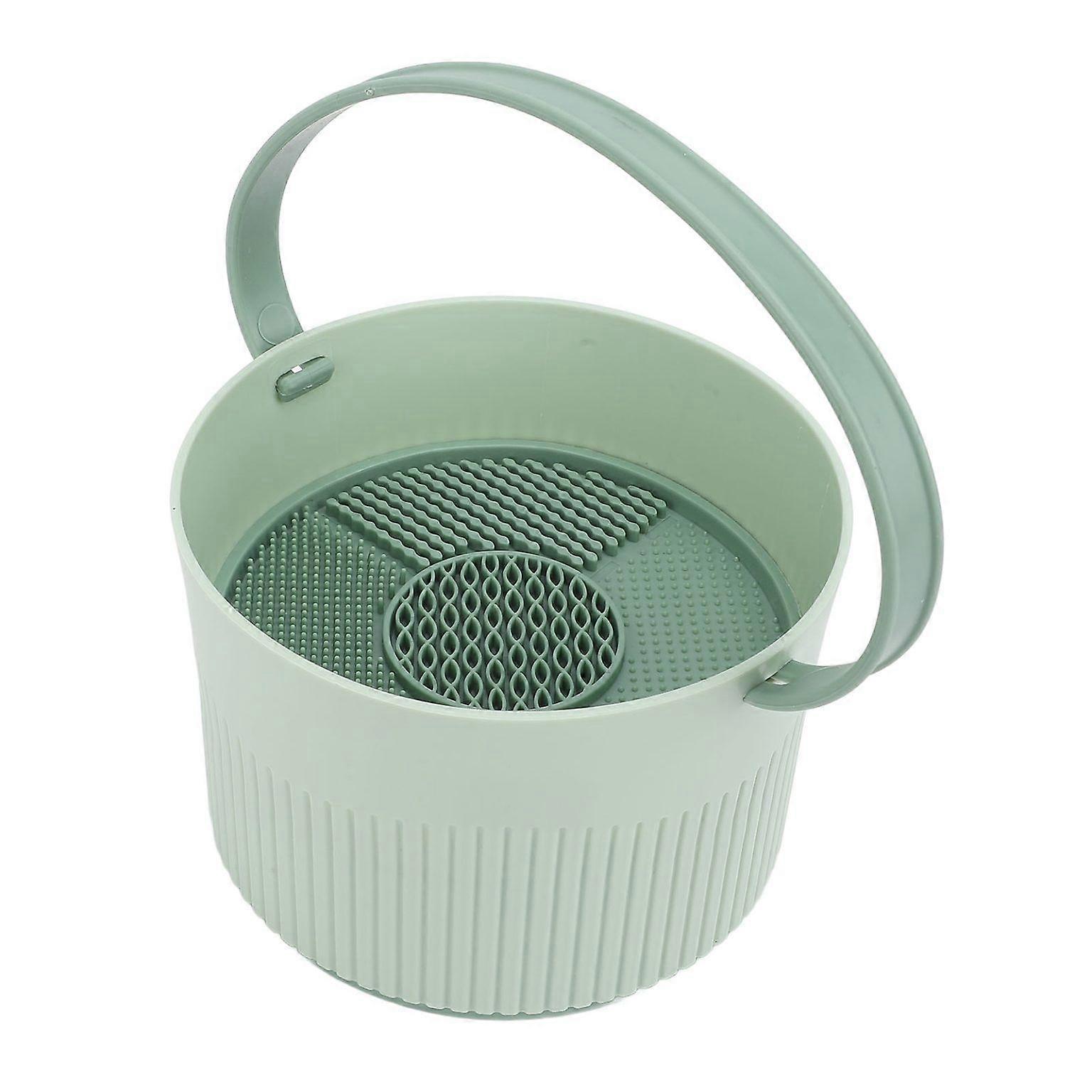 Makeup Brush Cleaning Mat & Bowl Set - Essential Cleaning Pad for Brushes