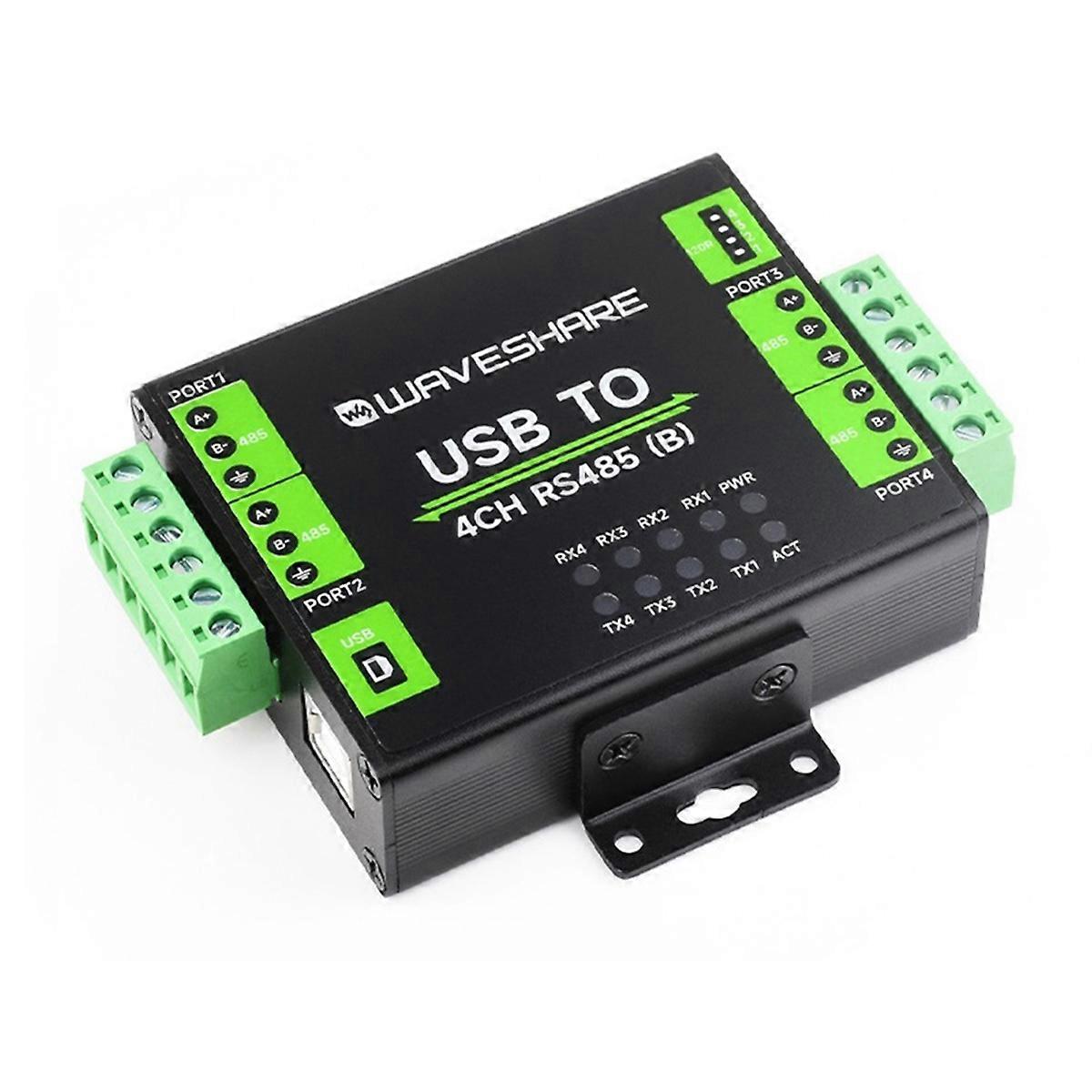 USB to 4CH RS485 Industrial Isolated Converter CH344L 1200bps - 460800bps USB Converter Multiple P