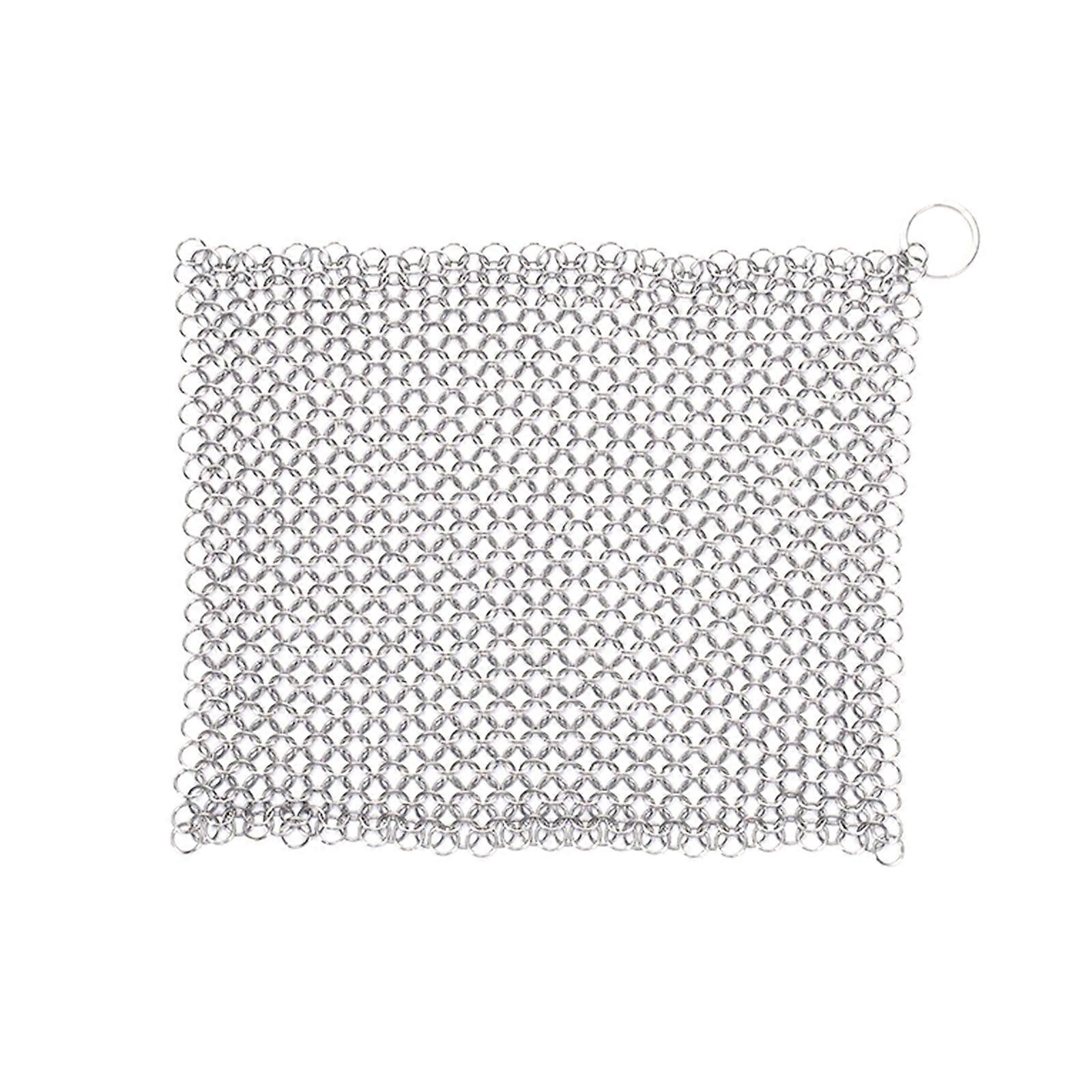 Square/Round Shape Pots Cleaning Net Stainless Steel Pots Scrubber Useful Rusts Removers Scrapers Brush Kitchen Utensils 8in