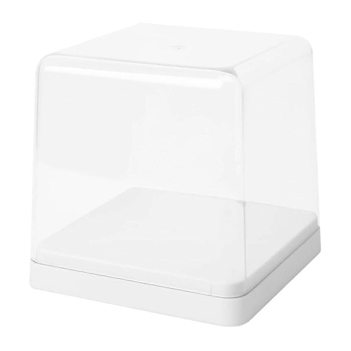 Display Storage Case Transparent Cover Dustproof Stackable Figure Collection Box White