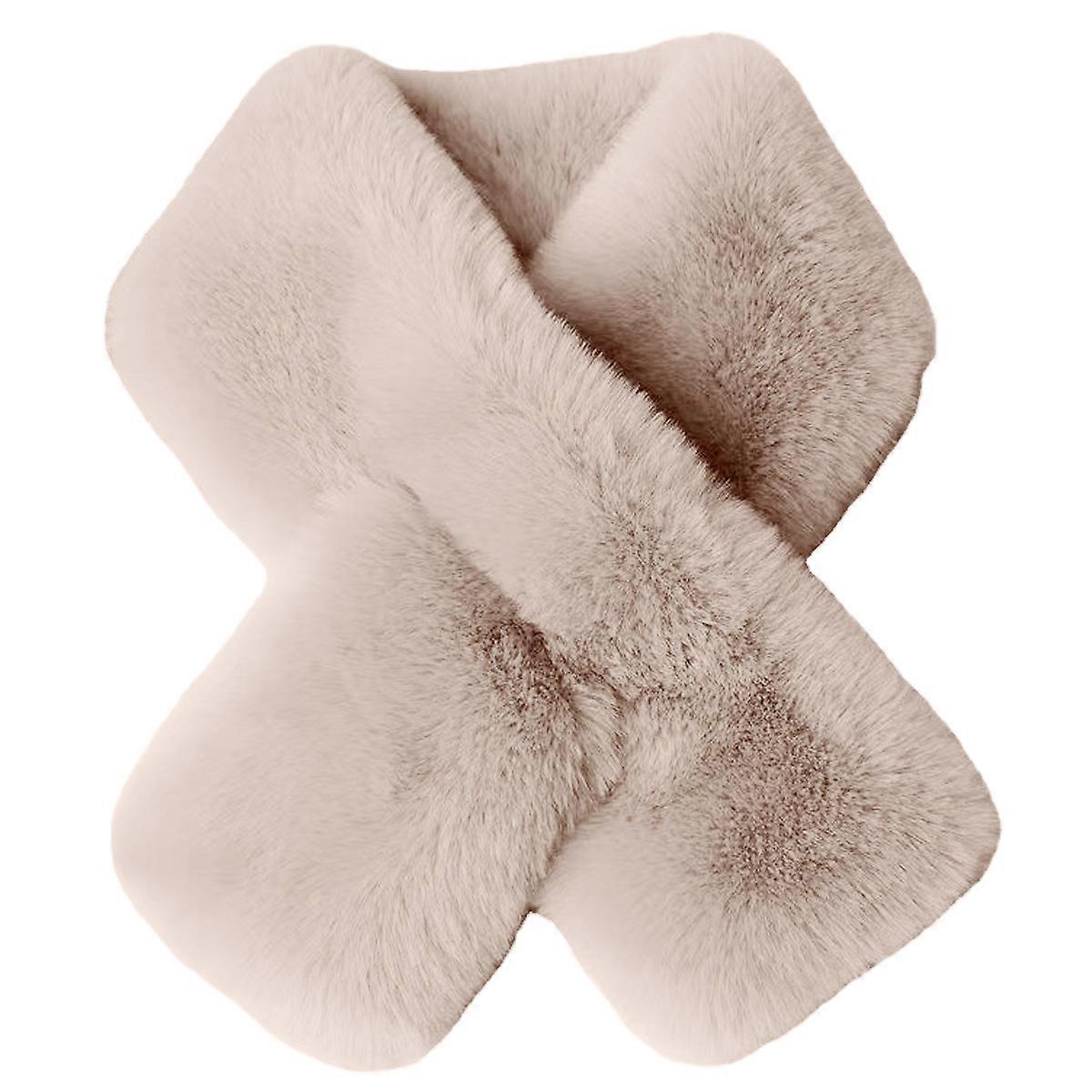 Faux Fur Wrap Scarf, Warm Stylish