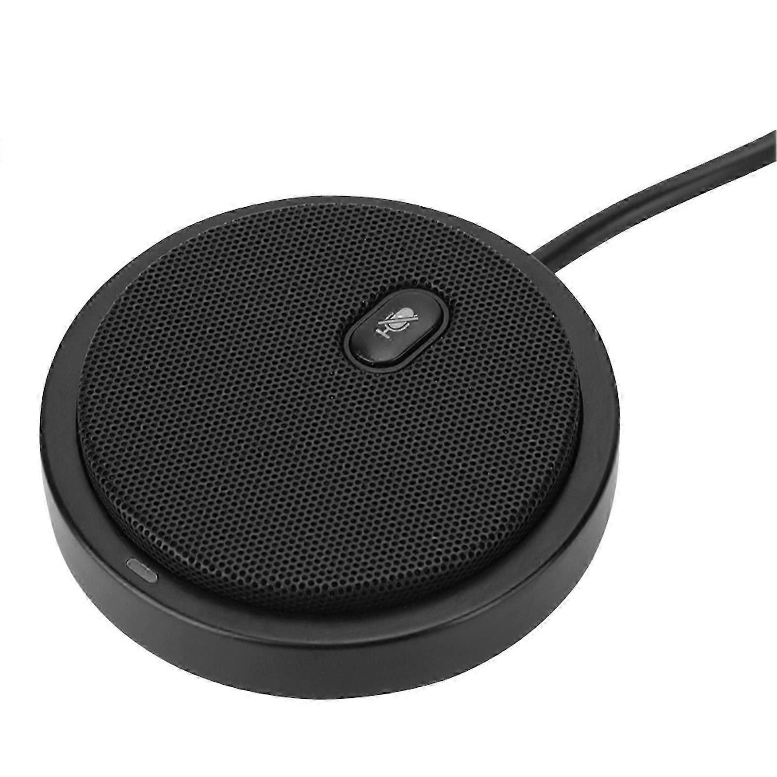 M2 Wired 360 Pickup Audio Video Omnidirectional Microphone Desktop Conference Computer Black