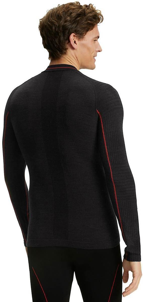 Falke Capsule Wool Tech Long Sleeve Regular Fit Shirt - Black