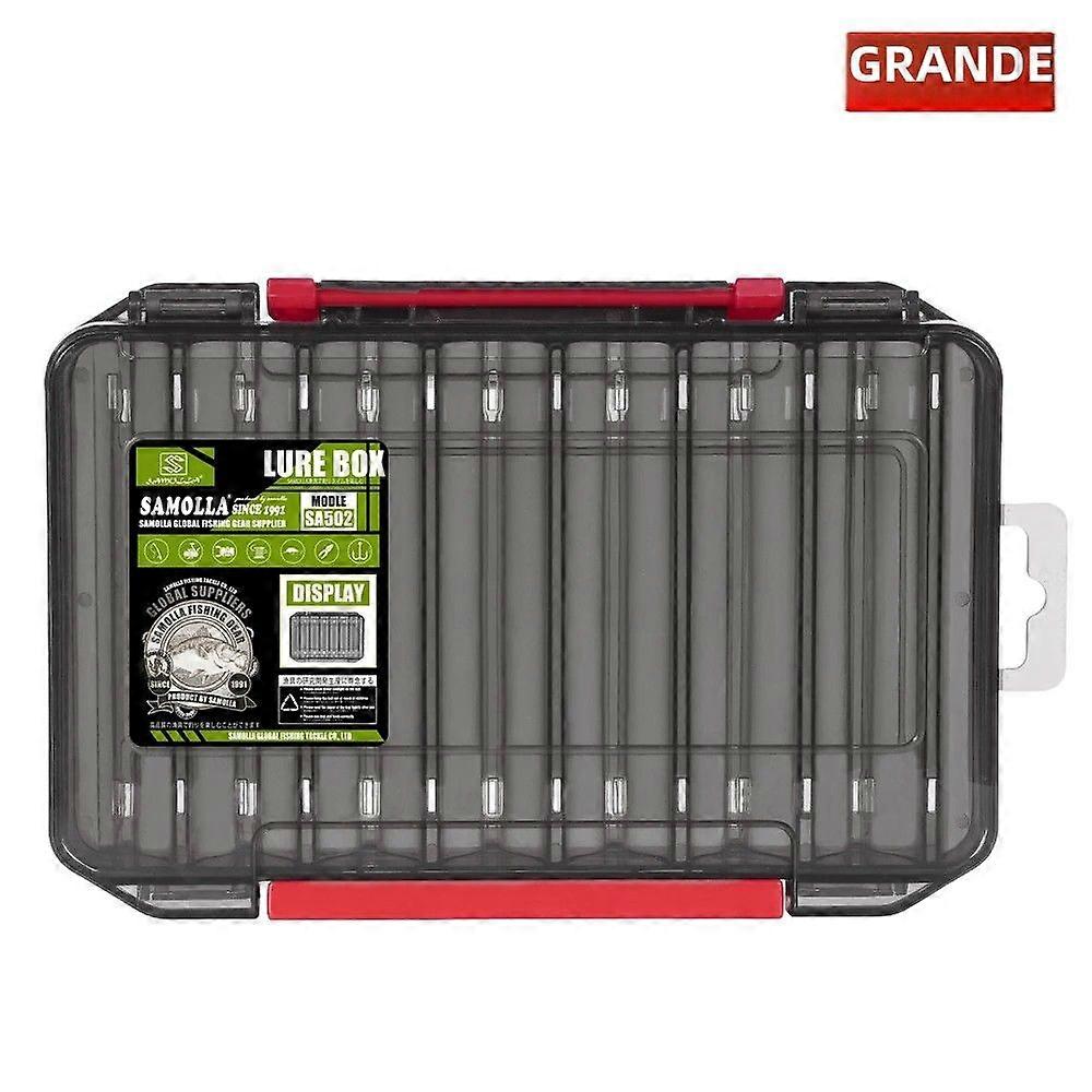 SAMOLLA Fishing Tool Box Double Sided Compact Versatile Durable Organizer for Lures Hooks and Lures