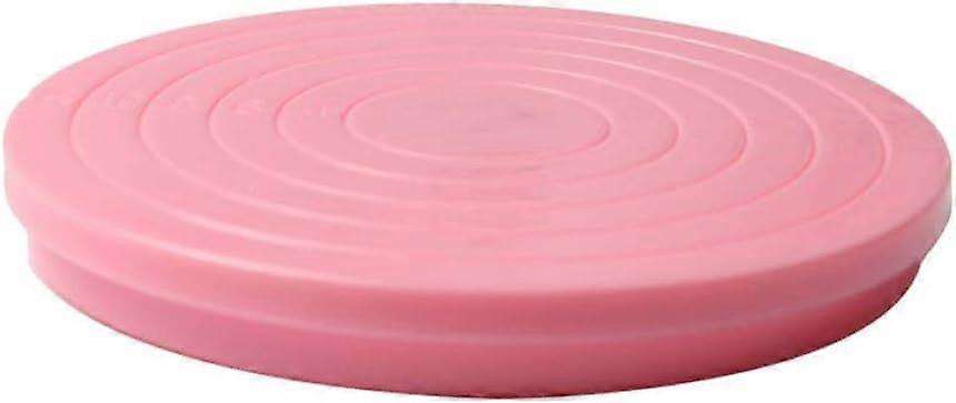 Plastic rotating cake stand (pink)