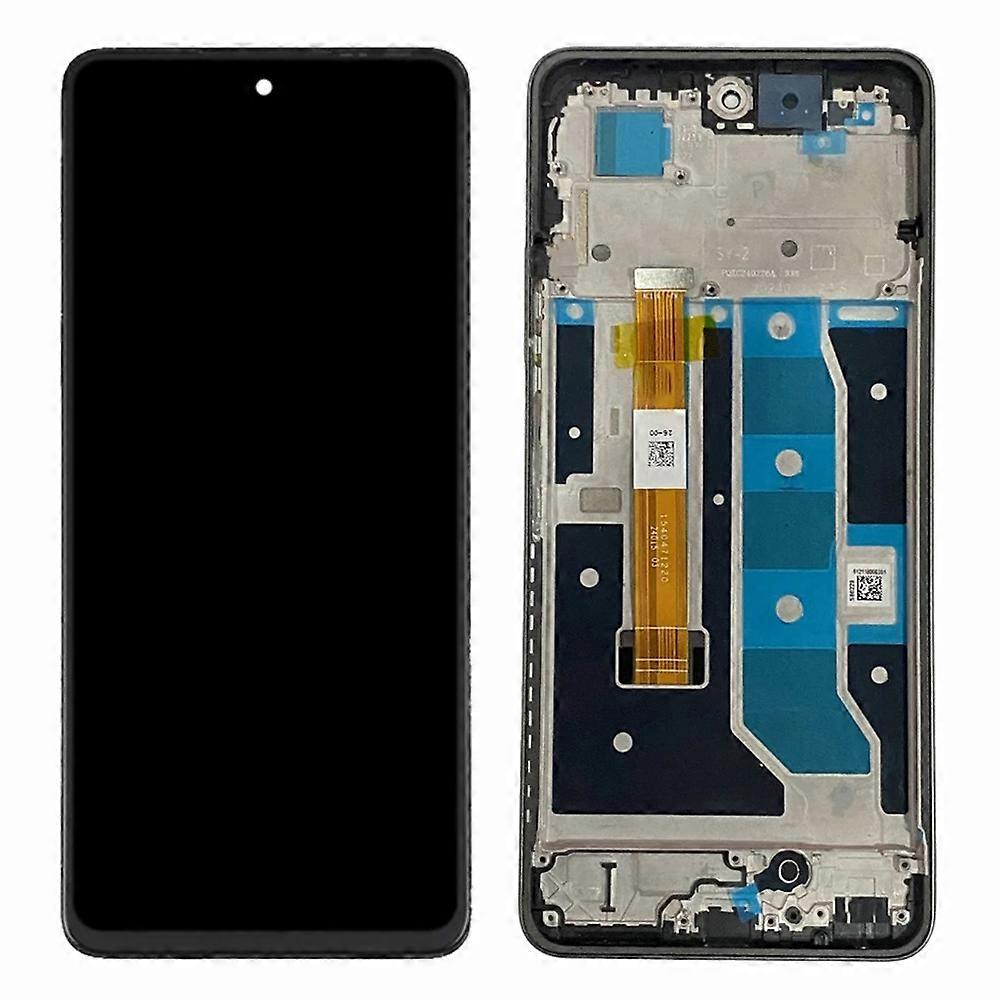 For Realme C67 4G OEM Grade S IPS LCD Screen and Digitizer Assembly+Frame Part (Without Logo)-Black